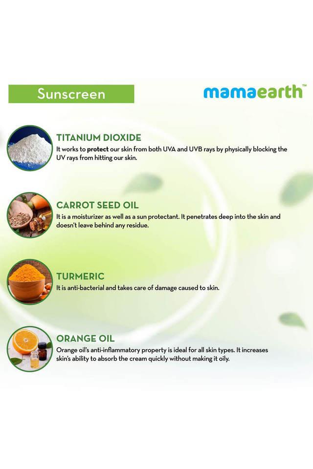 Buy MAMAEARTH Ultra Light Indian Sunscreen with Carrot Seed, Turmeric