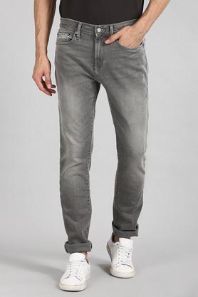 Buy GAP Mens Grey Slim Fit Faded Cotton Stretch Jeans