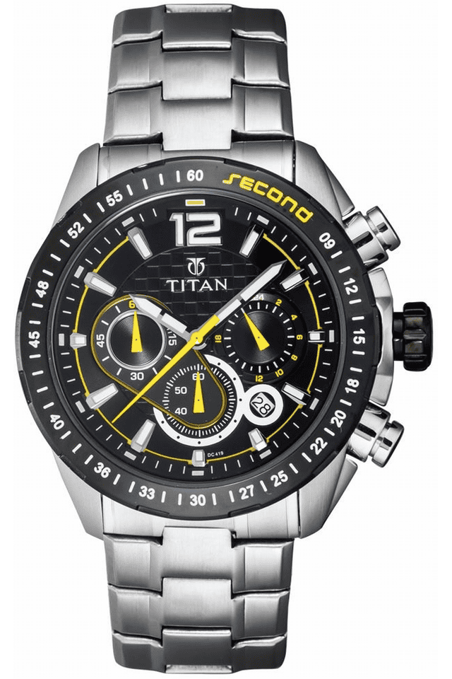 Buy TITAN Mens Watch Octane Collection 9447KM02J Shoppers Stop