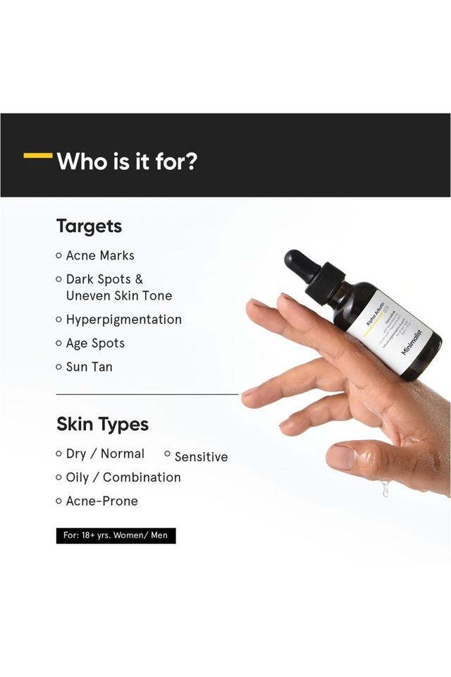 Buy MINIMALIST 2 Alpha Arbutin Face Serum Shoppers Stop