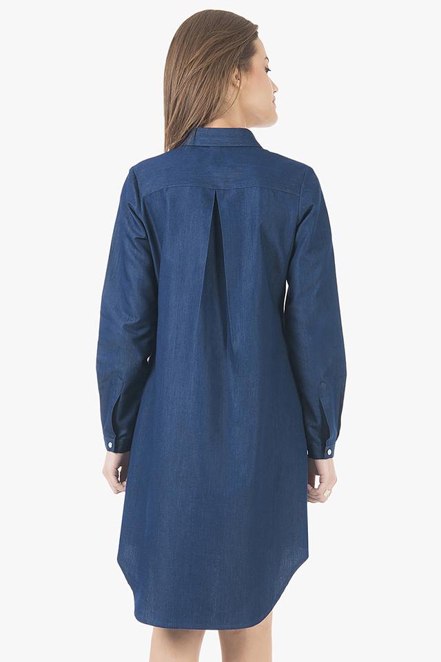 Wrangler Denim Long Shirt Dress- Western Apparel