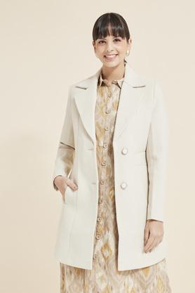 Womens off hot sale white coat