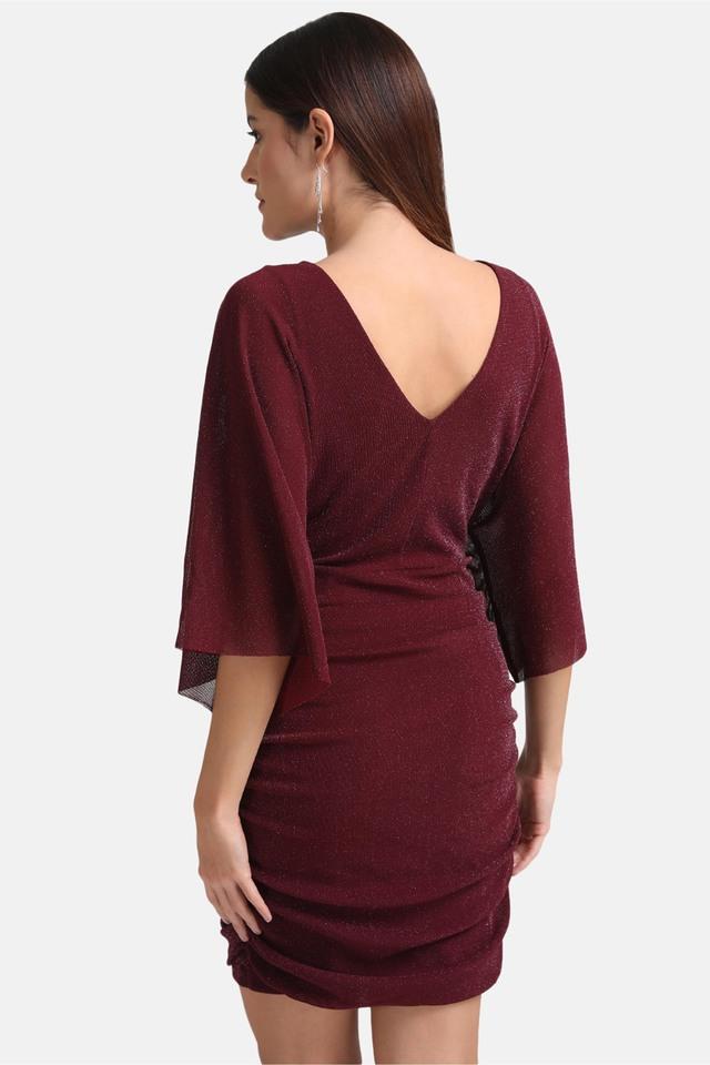 Buy V-neck Bodycon Dress with Ruffles Online In India At Discounted Prices