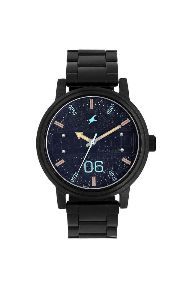 Buy FASTRACK Mens Road Trip Black Dial Analogue Watch 3199NM01 Shoppers Stop