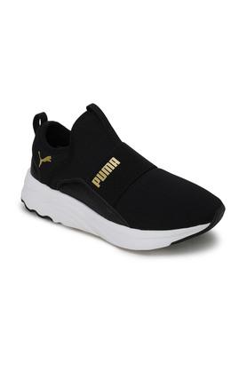 Black puma clearance shoes womens elastic