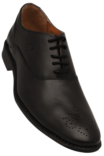 allen solly black formal shoes