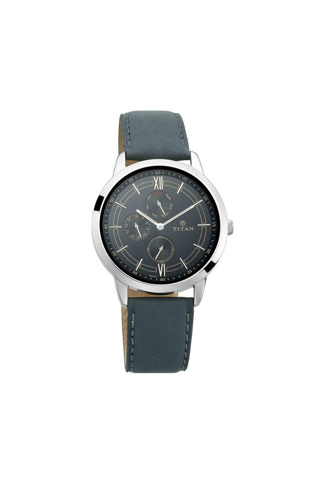 Buy TITAN Mens NEO III Black Dial Leather Analogue Watch