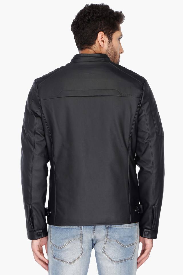 Buy United Colors Of Benetton Women Black Solid Biker Jacket - Jackets for  Women 2228888 | Myntra