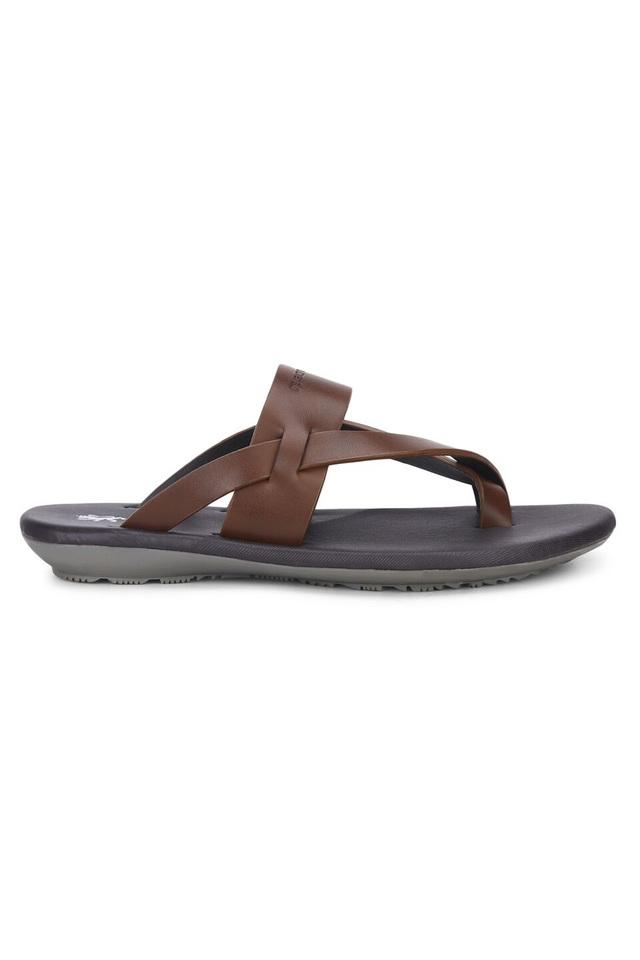 RED TAPE -  Tan Flip Flops - Main