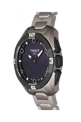 Buy TISSOT Mens Two Tone Dial Titanium Analogue Digital Watch