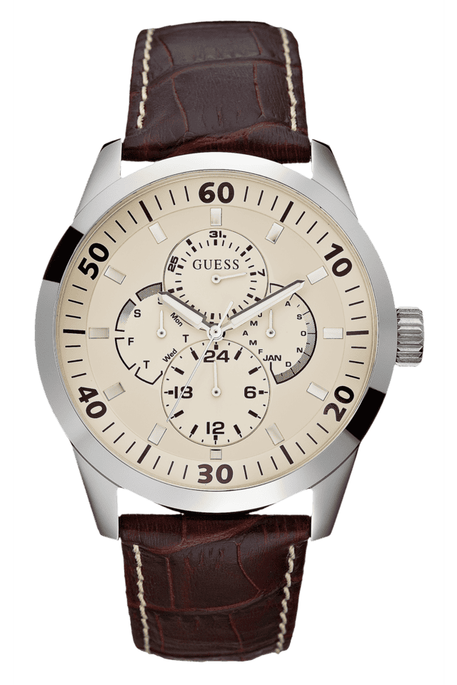 Guess steel watch hot sale japan movt water resistant