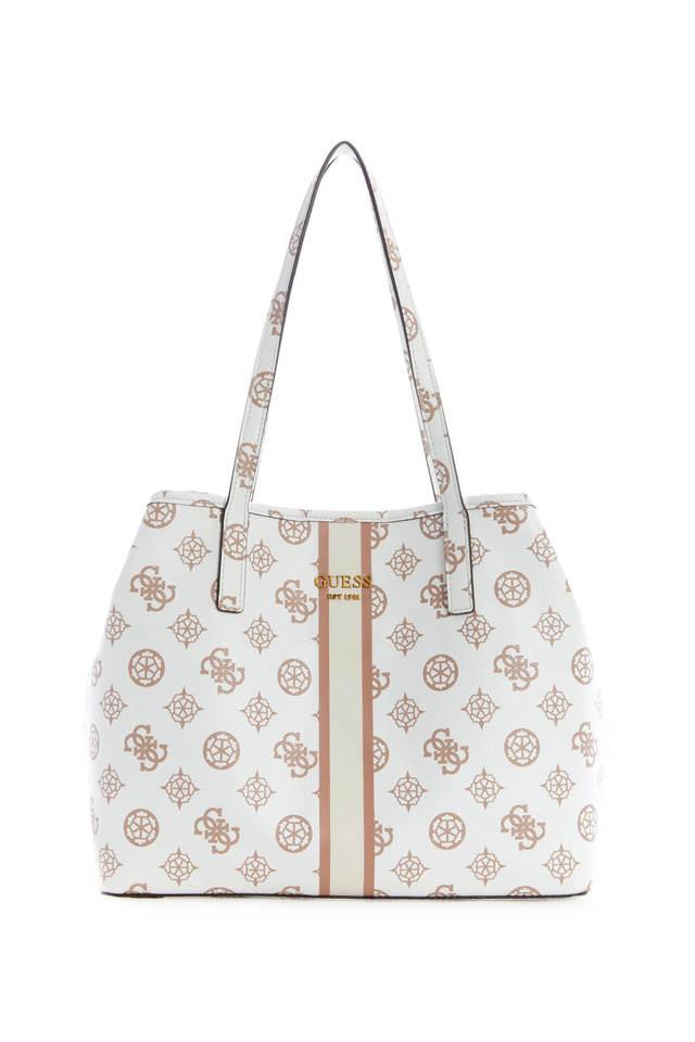 Guess White REGILLA Small Noel Tote