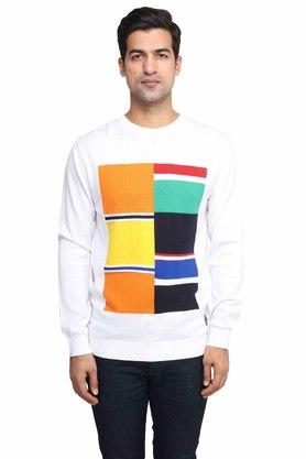 Buy UNITED COLORS OF BENETTON Mens Round Neck Solid Sweater