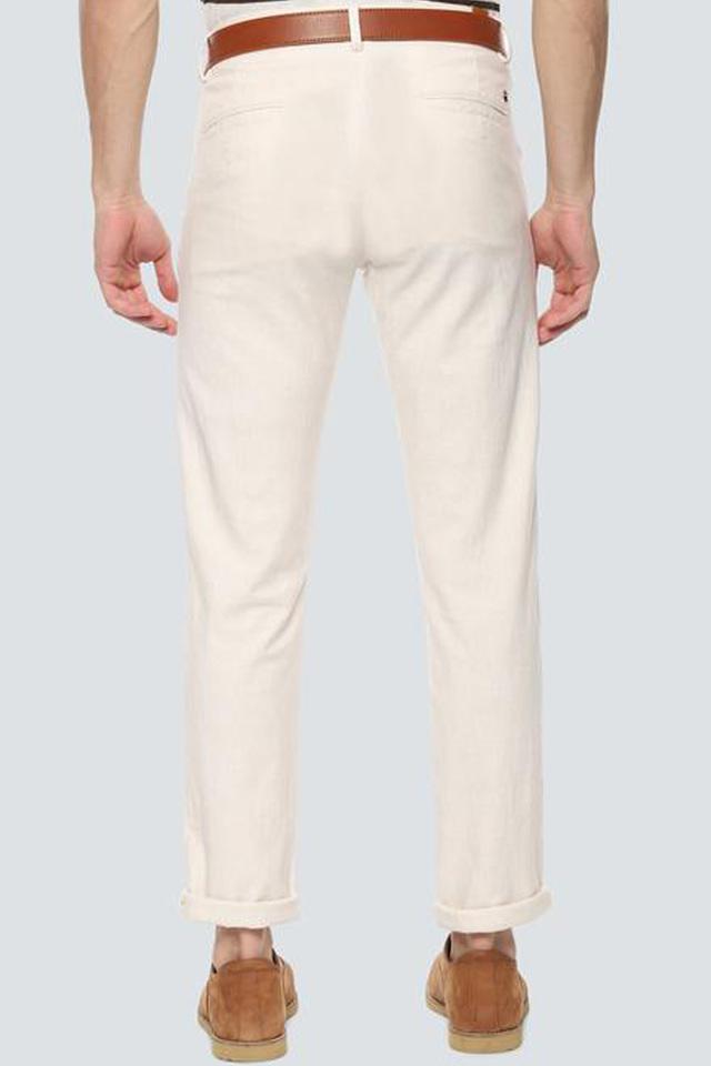 Aggregate 78+ cream tapered trousers latest