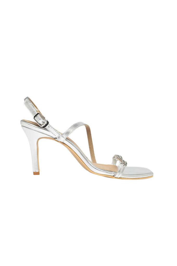 Buy online Silver Block Heel Sandal from heels for Women by Clog London for  ₹1709 at 33% off | 2024 Limeroad.com