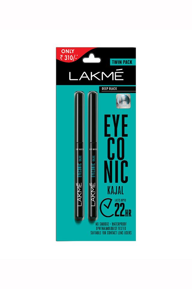 Buy LAKME Deep Black Eyeconic Kajal Twin Pack 0.35g 0.35g Shoppers  Stop