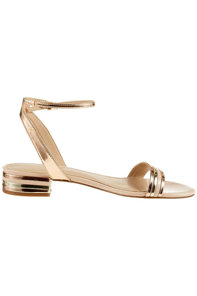 Buy ALDO Women Gold Toned Solid Sandals - Heels for Women 7773184 | Myntra