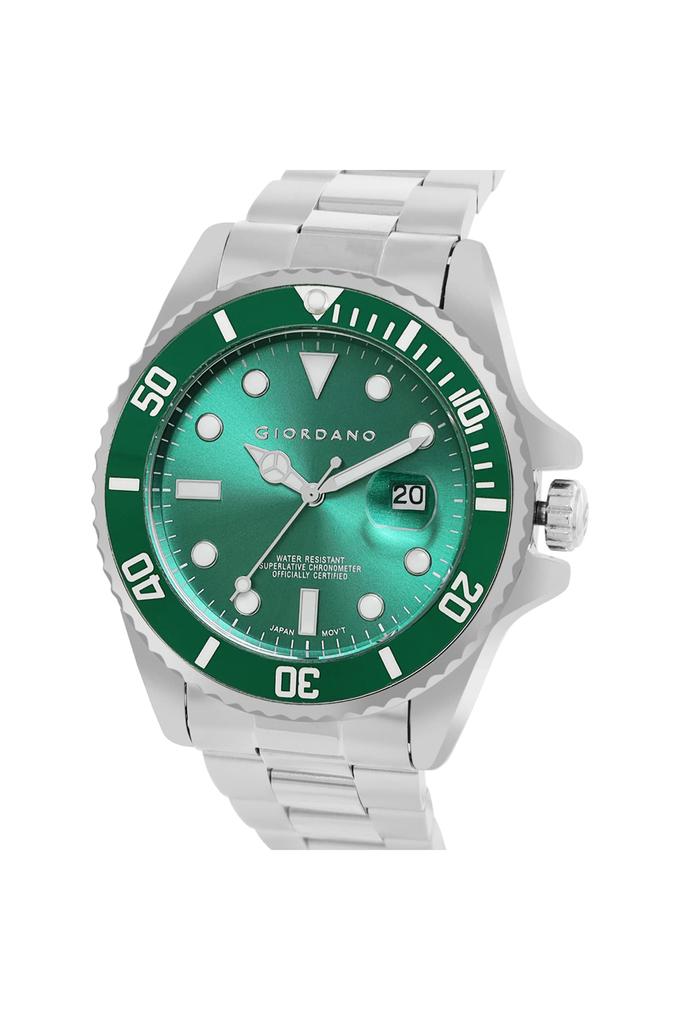 Buy GIORDANO Mens 43 mm Green Dial Metal Analog Watch GD 50006