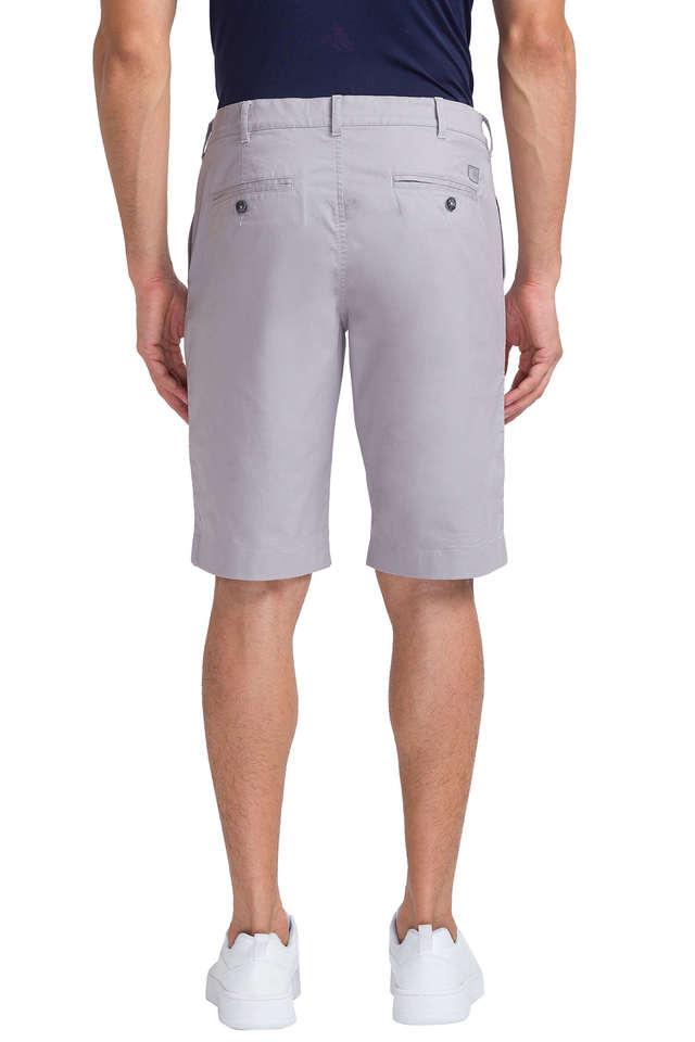 Buy COLOR PLUS Solid Cotton Blend Slim Fit Men's Shorts