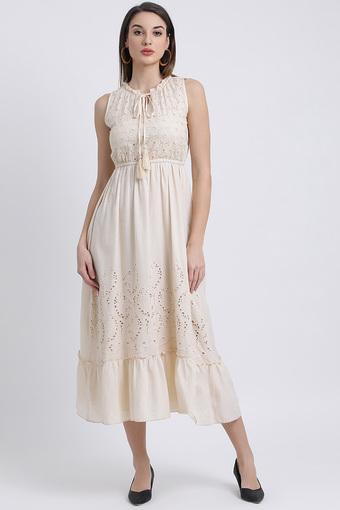 womens cream dress