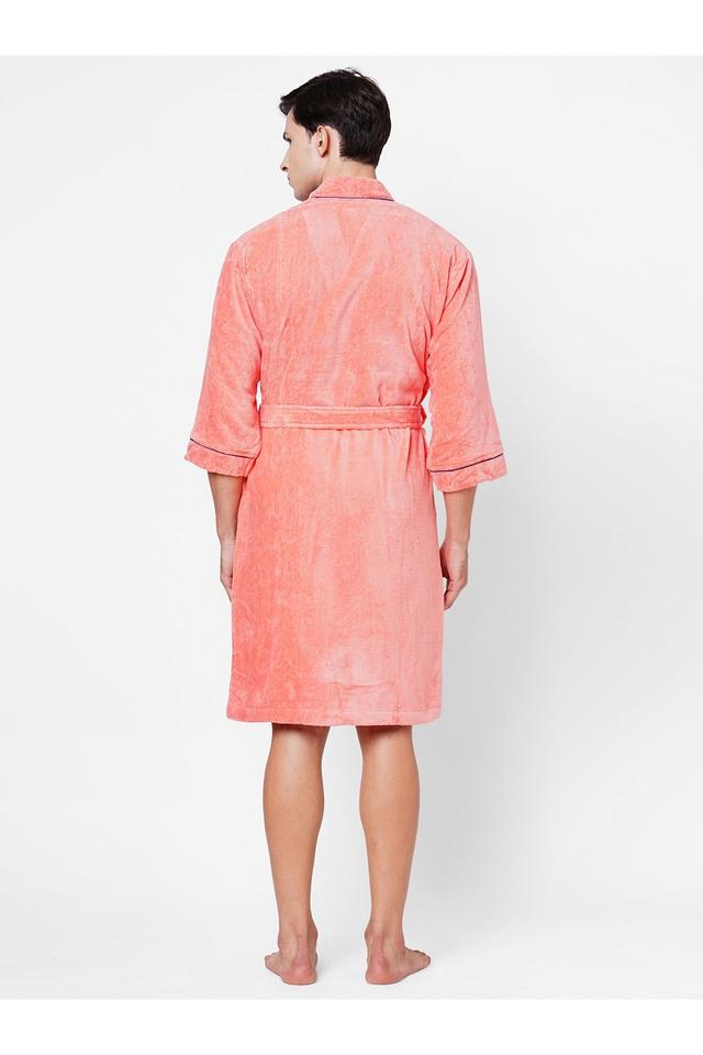 Buy SPACES Coral 100 Cotton Exotica 380 GSM Bath Robe Shoppers Stop