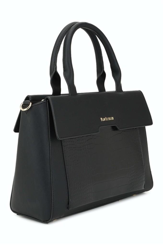 Buy VAN HEUSEN Black PU Womens Formal Tote Bag