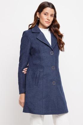 Blue overcoat outlet women's