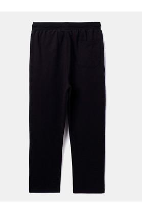 Solid Cotton Relaxed Fit Boys Track Pants