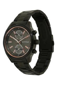 Buy TITAN Mens Grey Dial Metallic Multi Function Watch 1733NM01