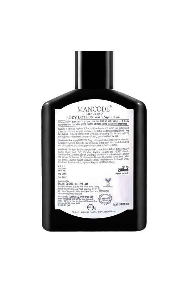 Buy MANCODE Aqua Perfumed Body Lotion With Squalane Shoppers Stop