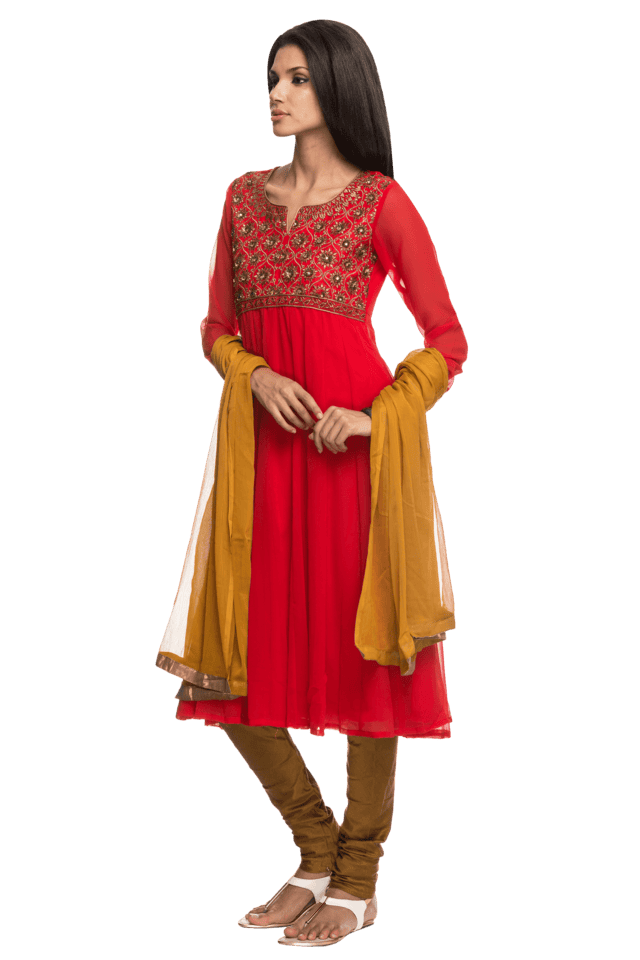 Buy IMARA Women Embellished Churidar Suit | Shoppers Stop