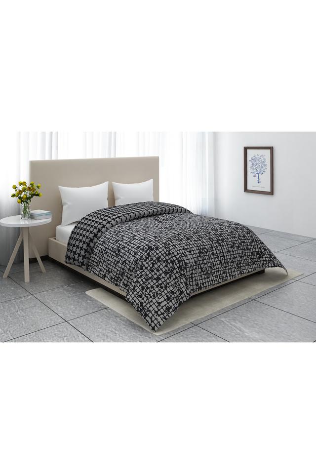 Buy PORTICO Check Double Comforter Cover Shoppers Stop