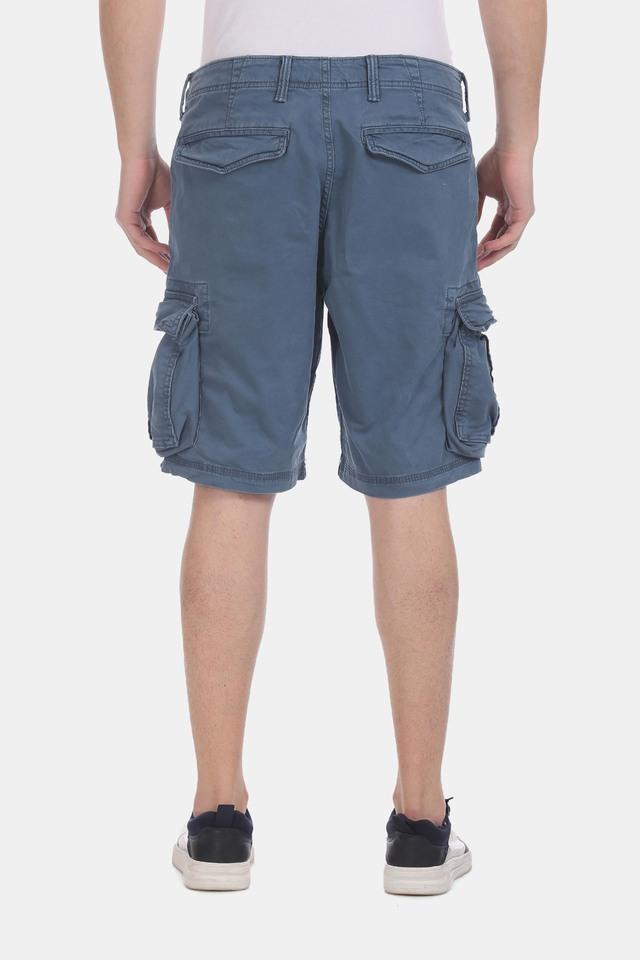 Mens Regular Fit Solid Shorts