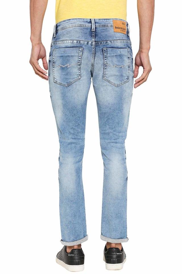 mufti slim men blue jeans