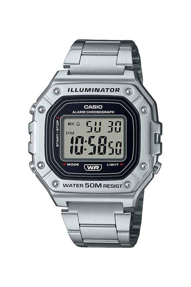 Buy CASIO Mens 40-49 mm Youth Silver Dial Metal Digital Watch - D227