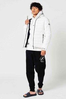 Buy SUPERDRY White Solid Polyester Regular Mens Jacket