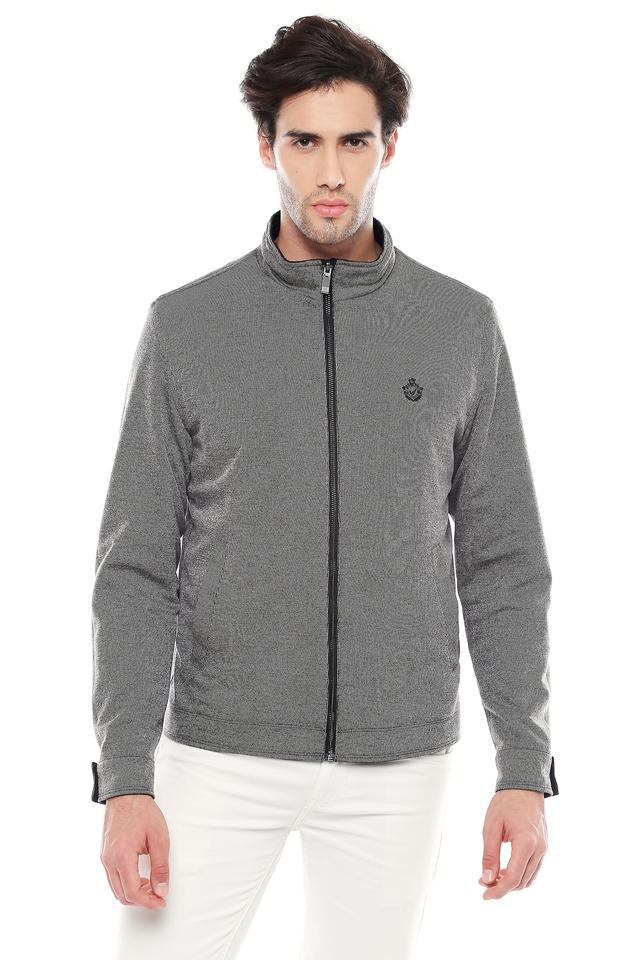 Buy BLACKBERRYS undefined Mens Zip Through Neck Solid Reversible Jacket Shoppers Stop