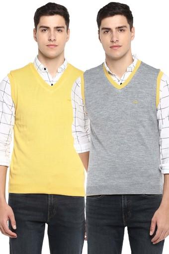 mens yellow pullover