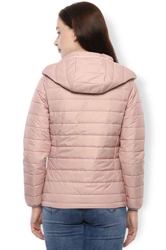 Solid Cotton Womens Casual Jacket