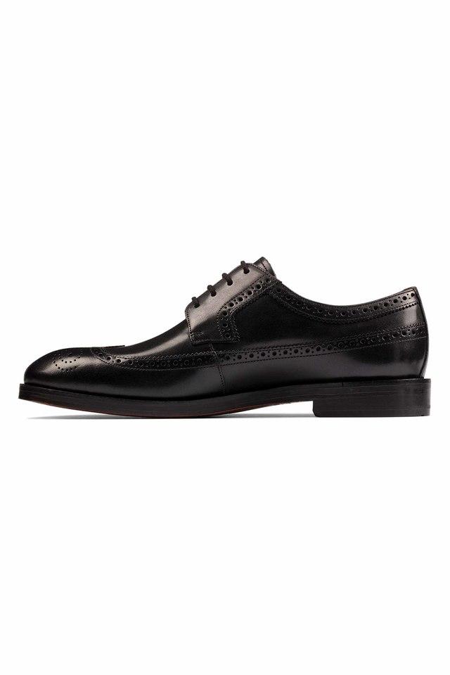 Clarks black on sale formal shoes