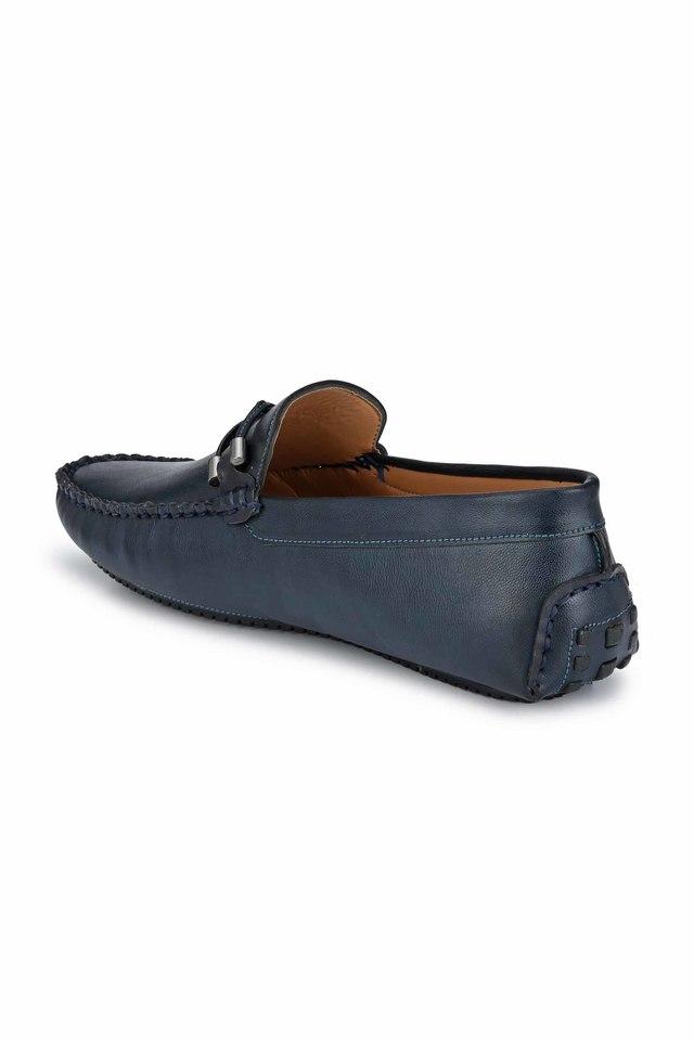 Buy EL PASO Blue Faux Leather Regular Slip On Mens Casual Shoes