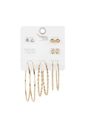 Buy TRIBAL ZONE Women s Alloy Western Earrings Shoppers Stop