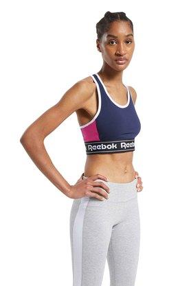 Printed Reebok Fitness Slim Fit Womens Sports Bra