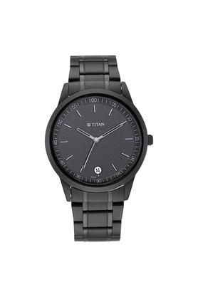 Titan black metal watches for clearance mens