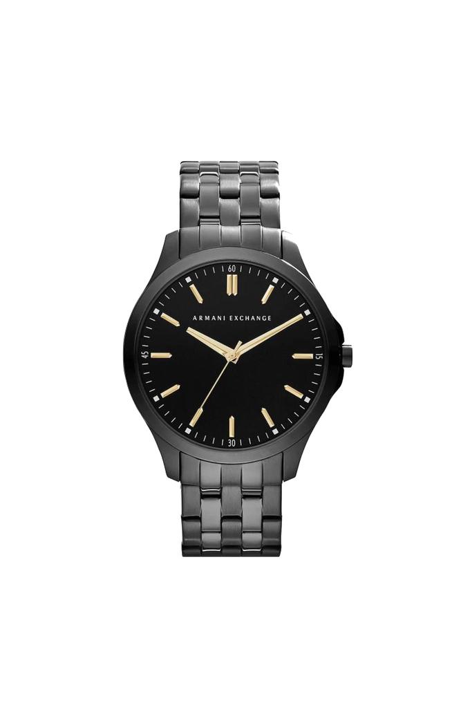 Armani exchange shop black analogue watch