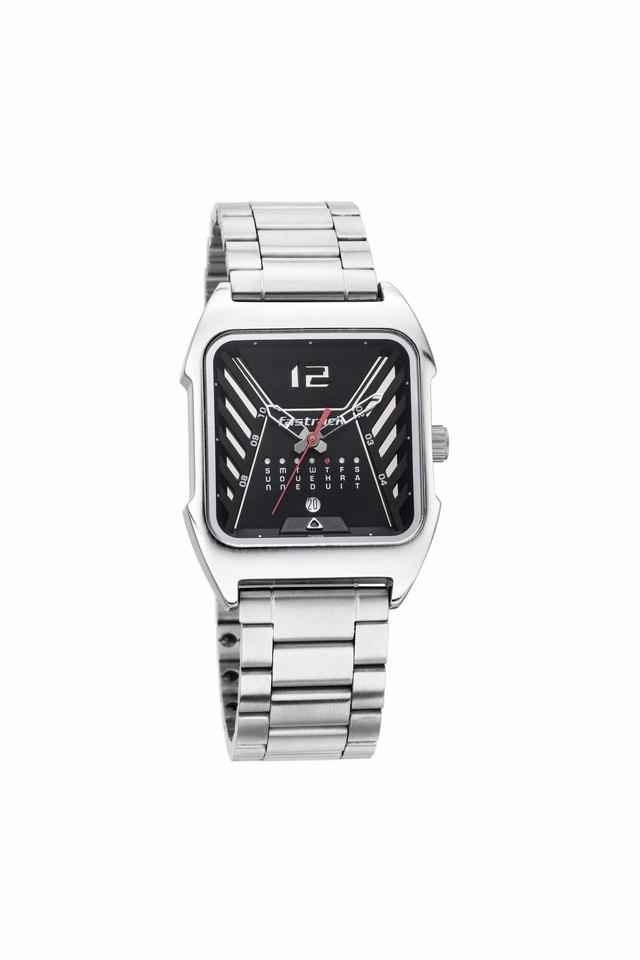 Buy FASTRACK Mens Black Dial Metallic Analogue Watch 3089NM02 Shoppers Stop
