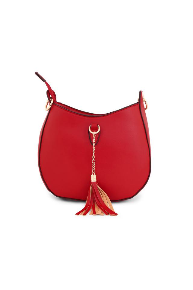 Buy LAVIE Red Womens Zip Closure Sling Bag Shoppers Stop