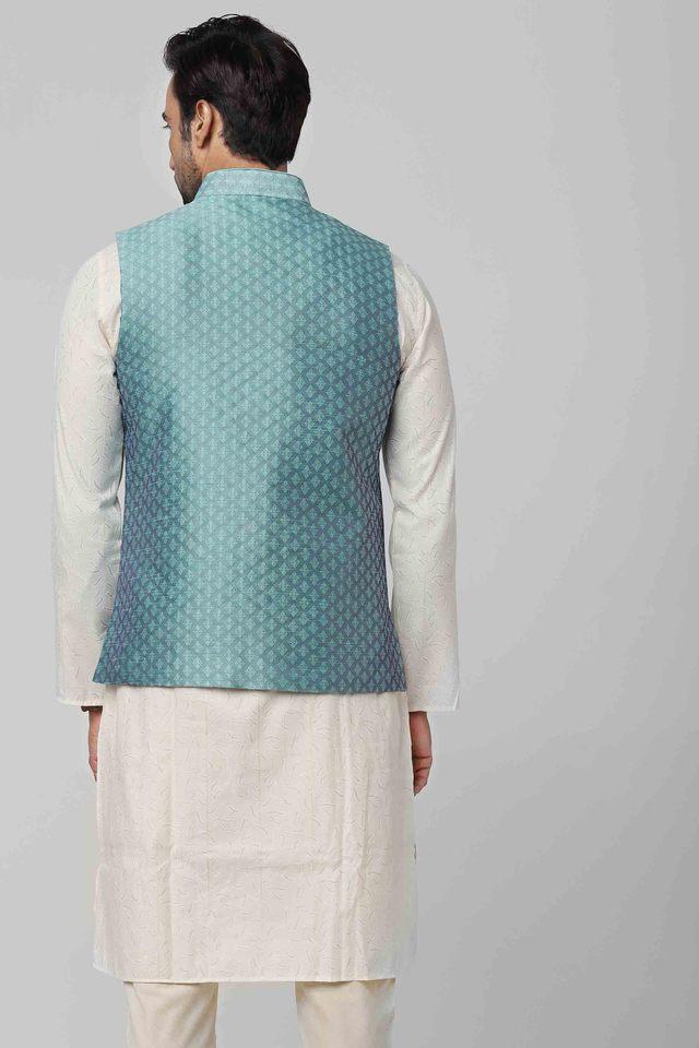 Buy STOP Sea Green Mens Sleeveless Waistcoat Shoppers Stop