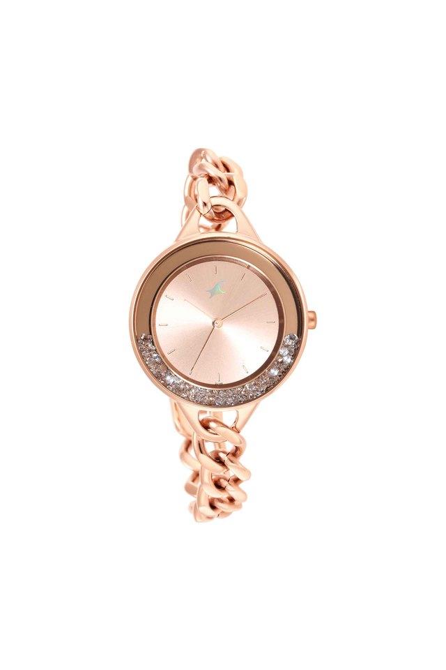 Fastrack gold chain watch for ladies hotsell