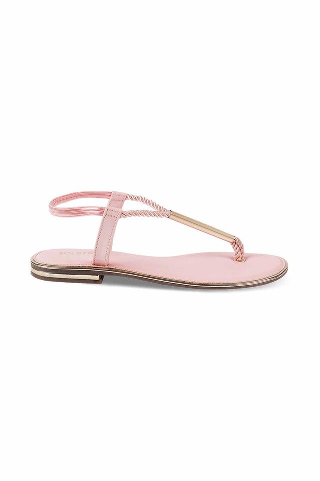 Buy online Pink Synthetic Open Thong Sandals from flats for Women by  Stepsmith for ₹1509 at 20% off | 2024 Limeroad.com